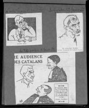 Caricatures de Macià durant el judici (ANC. Any 1927)